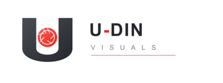 u din visuals logo